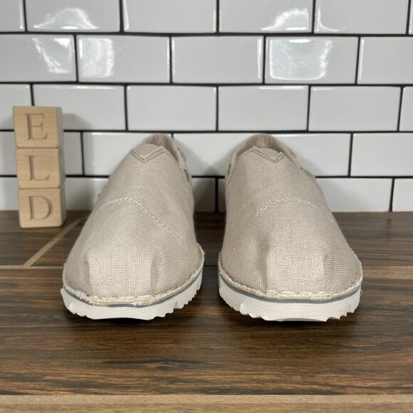 Skechers BOBS Chill Flex Hot 2 Trot Womens Size 10 Shoes Natural Alpargata Flat - Picture 3 of 14